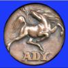 Reverse side of ADY memorial medallion by Pal Patzay, circa 1925.