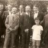 Max Fenyo with other very famous Hungarian Writers and Intellectuals ( of The NYUGAT periodical ). Circa 1920s.