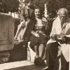 Max Fenyo, with wife Ria and son Mario. Rome 1949.